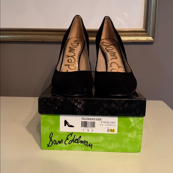 Sam Edelman Black Suede Heels (8M) - Picture 6 of 6